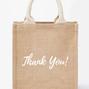 Custom jute bag with logo - Image 3