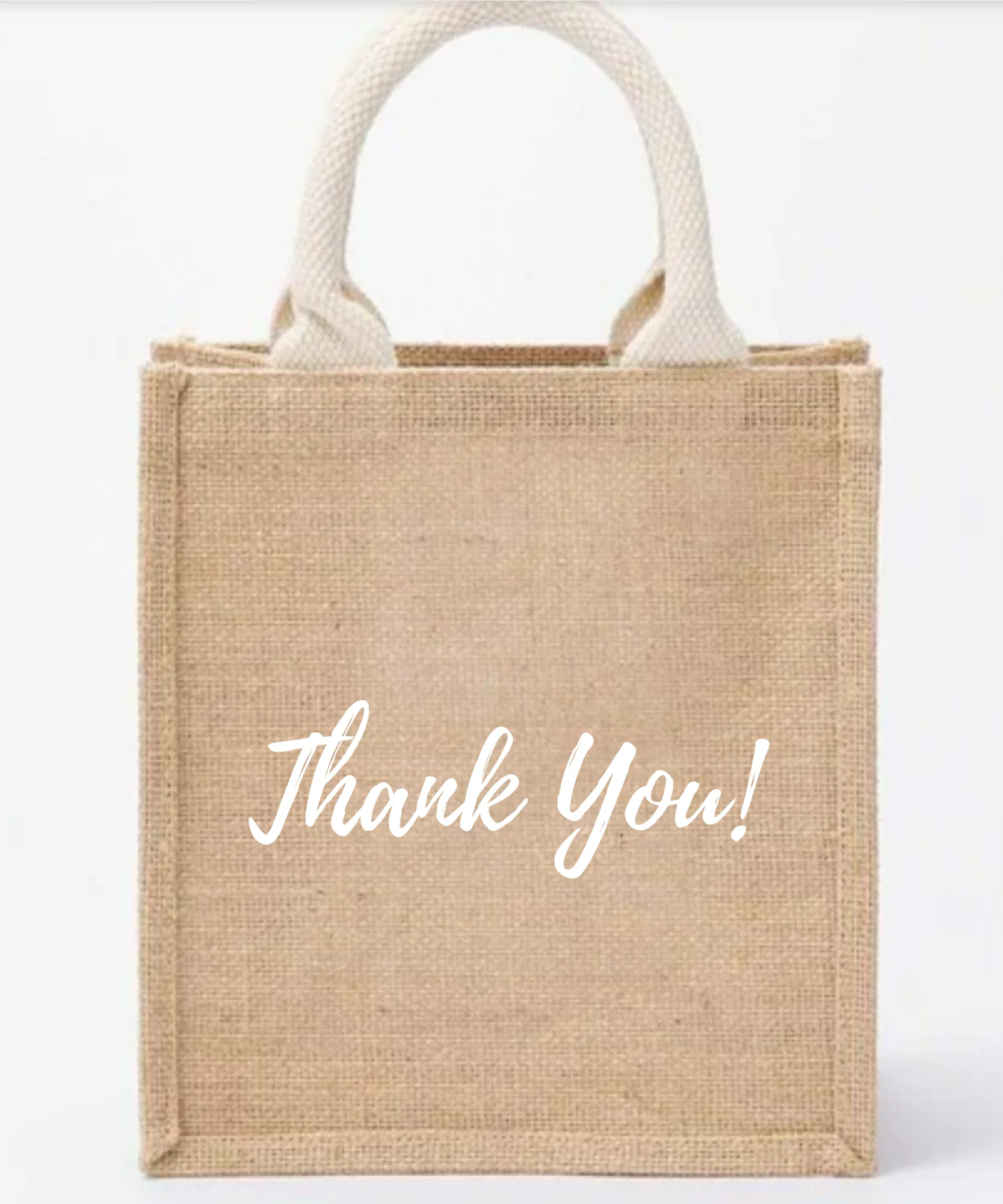 Custom jute bag with logo - Image 3